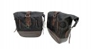 For Royal Enfield Classic 650 Genuine Leather Pannier Black and Brown Bags With Mounting - SPAREZO